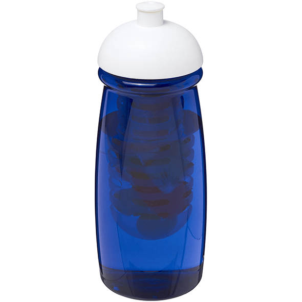 Bottiglia sportiva e infusore con tappo dome a impulsi H2O da 600 ml